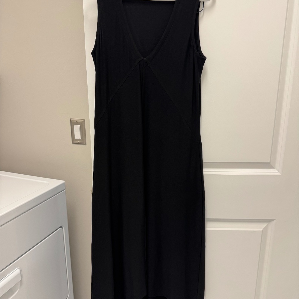 Full length black dress